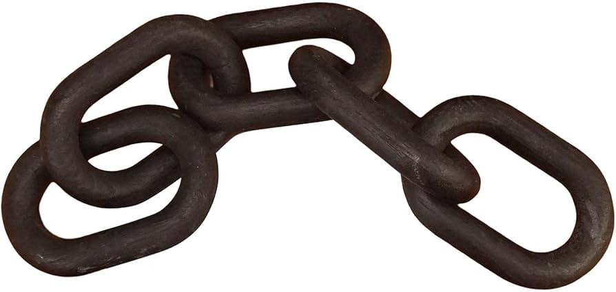 LOVIVER Wood Chain Link Bohemian Modern 5 Link Ornament for Farmhouse Table Bedroom Country Decor... | Amazon (UK)