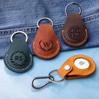 Apple Tag Case, Leather Air Keyr, Airtag Apple Airtag, Custom Holder, Case Keychain, Keychain | Etsy (US)