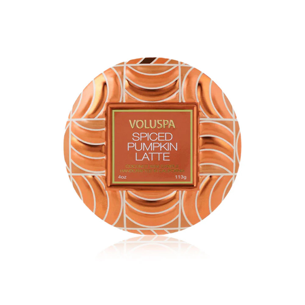 Voluspa Spiced Pumpkin Latte Mini Tin Candle | Waiting On Martha Home