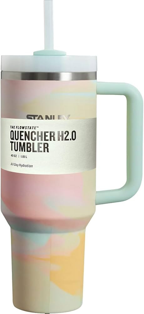 Generisch 40oz/1.18L Trinkbecher Vakuumisoliert Aus Edelstahl Mit Deckel Und Trinkhalm Henkel Kaf... | Amazon (DE)
