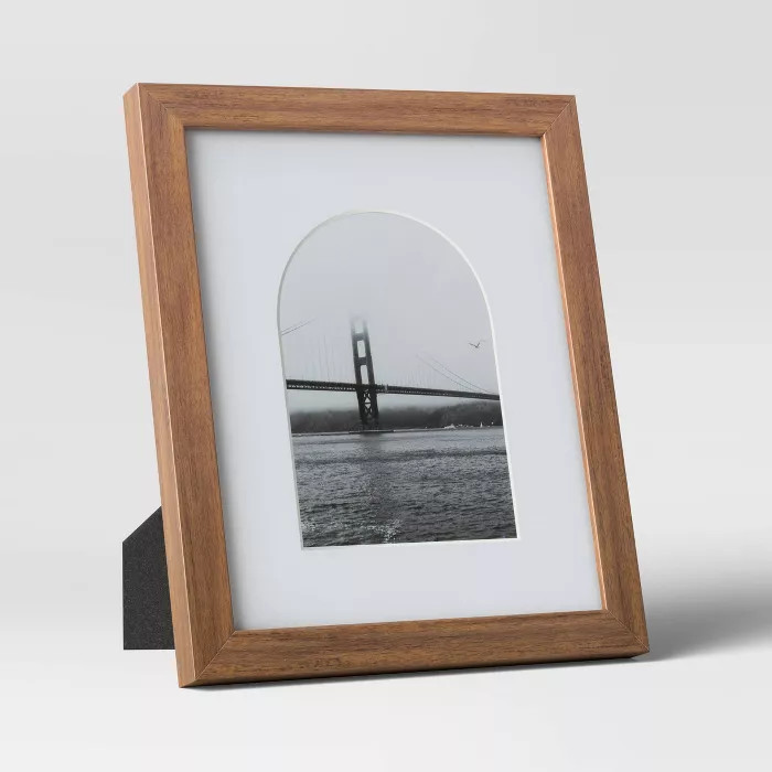 8" x 10" Matted to 5" x 7" Single Image Table Frame with Arch Brown - Threshold&#... | Target