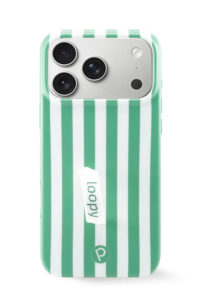 Loopy Cases - Spearmint Stripes | Loopy Cases