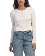 Cora Pointelle Knit Cardigan | TJ Maxx