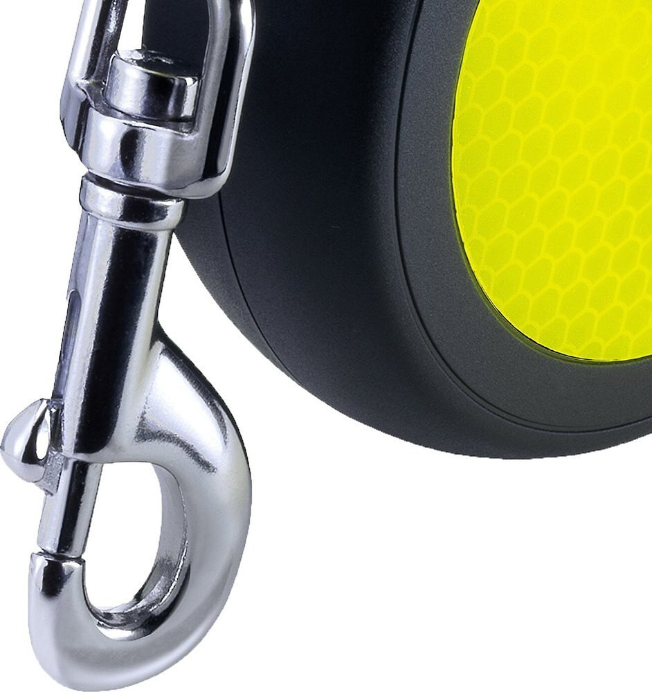 Flexi Neon Nylon Tape Reflective Retractable Dog Leash, Small: 16-ft long | Chewy.com