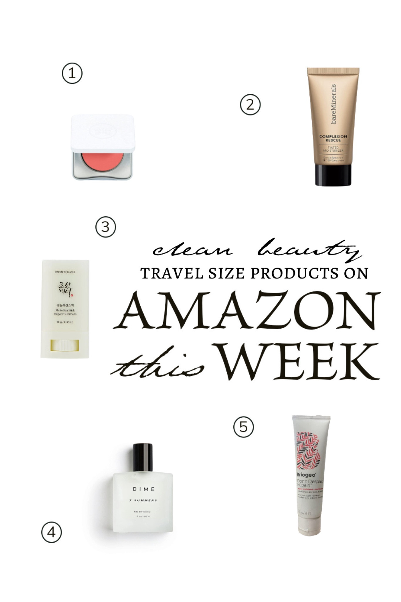 Clean Beauty Travel Minis 💄 