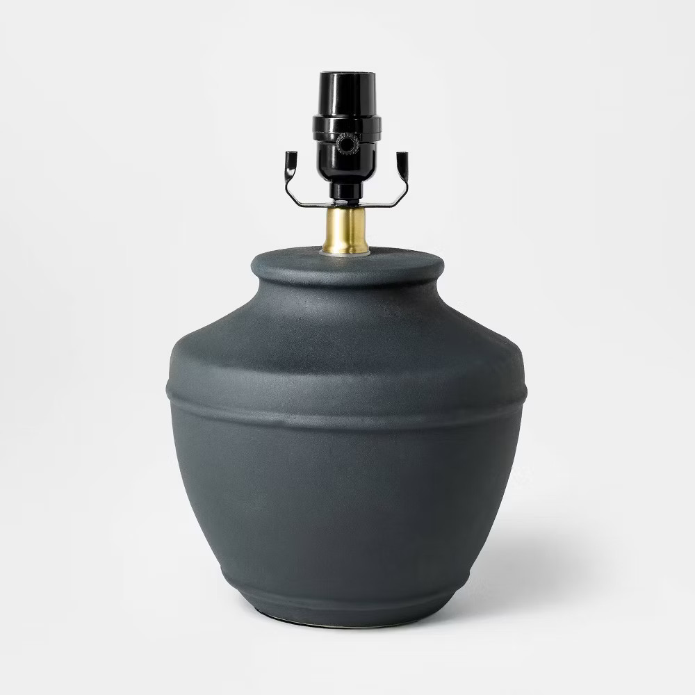 Ceramic Lamp Base Black - Threshold designed with Studio McGee | eBay US