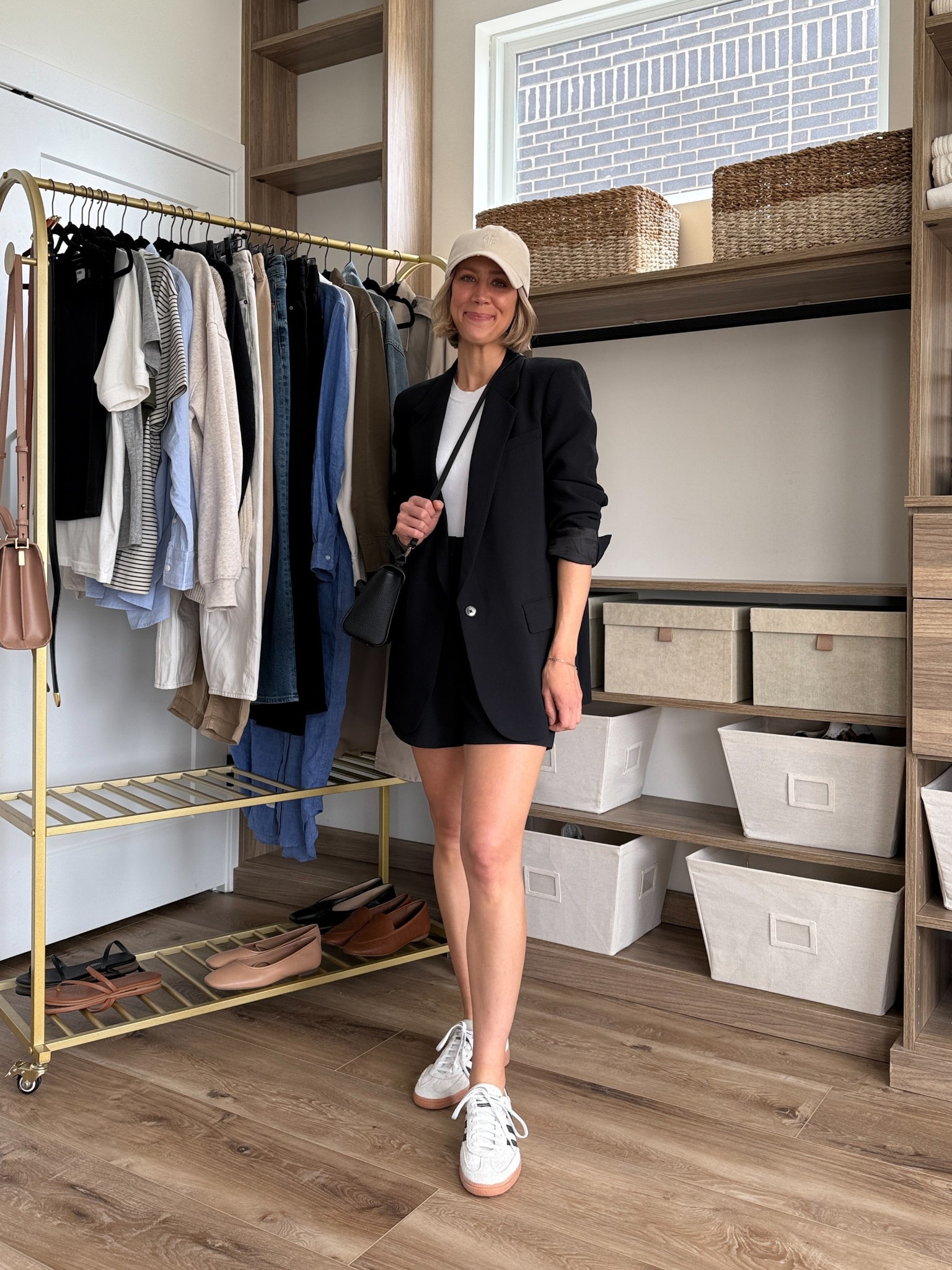 Wearing 4 blazer, 26 shorts, XS stripe tee, sneakers tts

#LTKFindsUnder100 #LTKStyleTip #LTKFindsUnder50