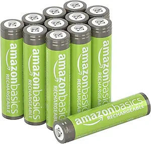 Amazon Basics AAA Rechargeable NiMH Performance Battery, 800 mAh, Recharge up to 1000 Times, Pre-... | Amazon (US)