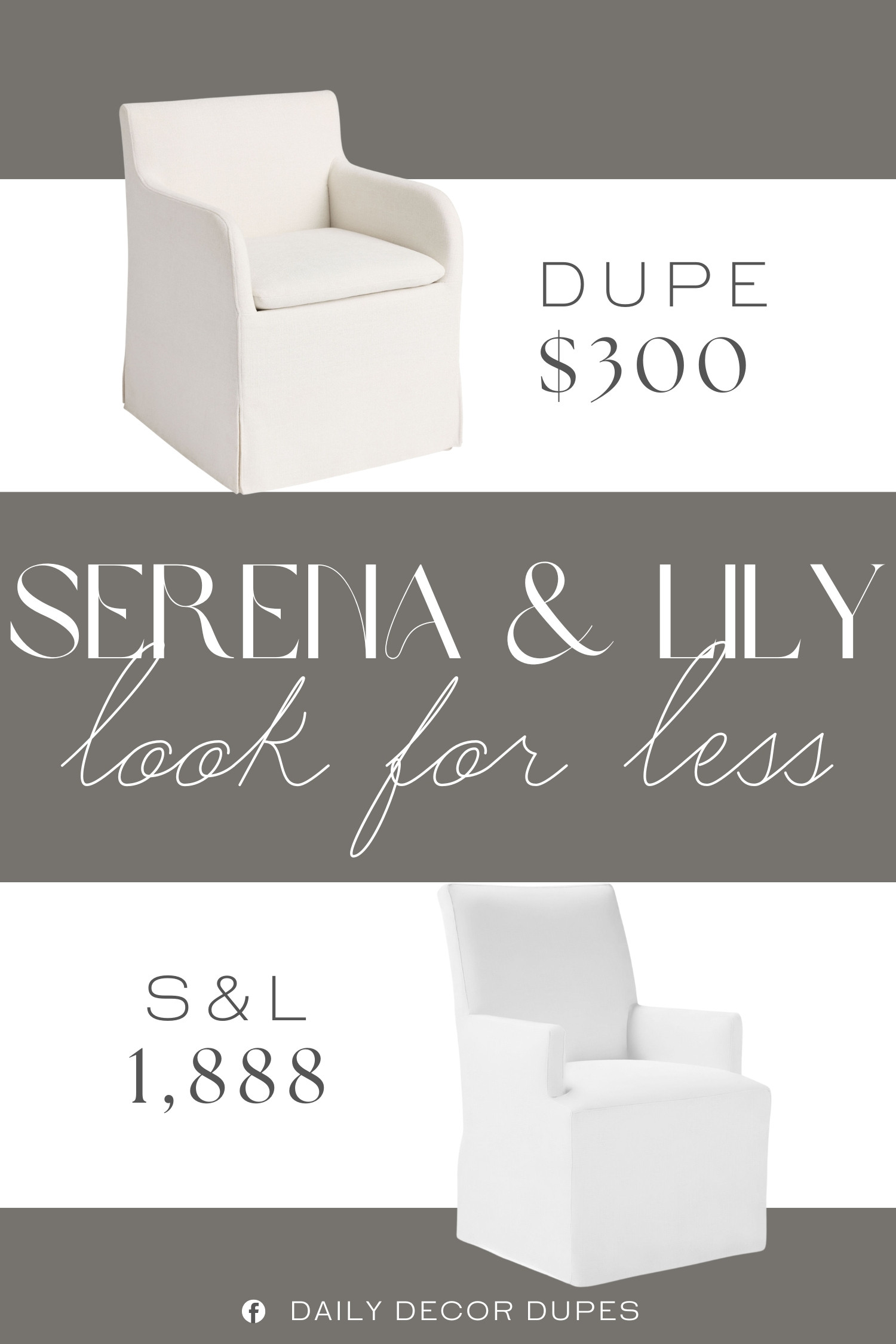 Inspired by Serena & Lily Long Slipcovered Armchair. Coastal Slipcovered Armchair. Modern Slipcovered Armchair. Coastal Farmhouse Dining Chair. Cushioned Dining Armchair. Upholstered Dining Armchair. Long Slipcovered Armchair. Home more affordable option find copy cat similar look for less budget friendly affordable cheap cheaper beautiful pretty. Clearance sale coupon code discount code promo code luxury lookalike look a like Inspo inspiration inspired by idea ideas Love like these? I share multiple every day in my FB group. #serenaandlilyinspired #armchair #diningarmchair #slipcoveredchair #accentchair #diningroominspo #furniturefinds #upholsteredchair 

 #LTKHome