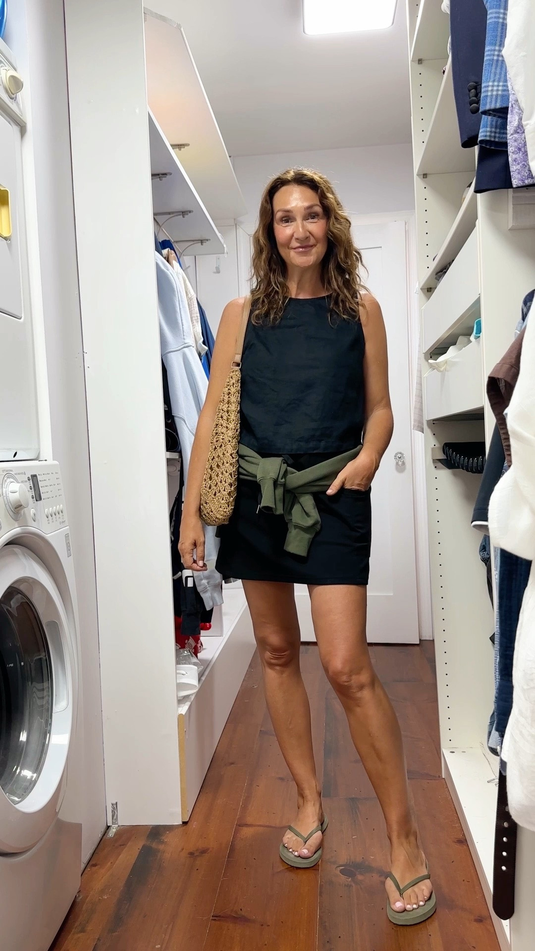 Hot weather fit!
Wearing my usual small in the linen top and skort.
Can’t link the skort but it’s under “dresses & skirts” on my Canadian and U.S. Amazon pages, linked in my Instagram bio.
The flip flops I linked are with arch support and so comfy, I have them in brown. Get your usual size

#LTKgrwm #LTKootd #LTKOver40
