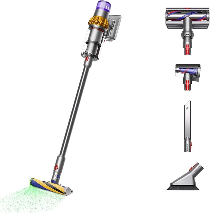 Dyson V15 Detect Plus Cordless Vacuum, Illumination Reveals dust, 240AW, 3 Power Modes, Up to 60 ... | Amazon (US)