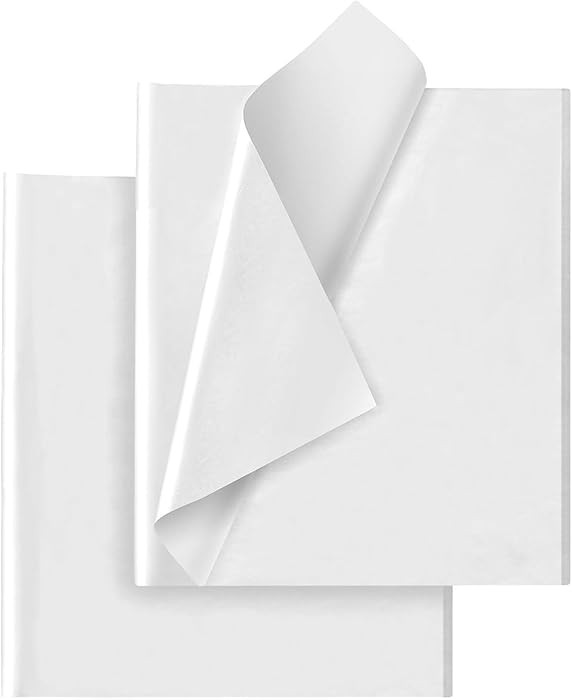 White Tissue Paper for Gift Bags - 30 Sheets of White Wrapping Tissue Paper Bulk Packaging Paper ... | Amazon (US)