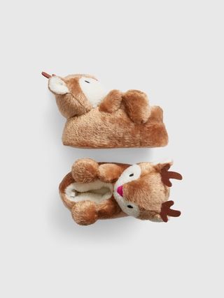 Kids Cozy Reindeer Slippers | Gap (US)