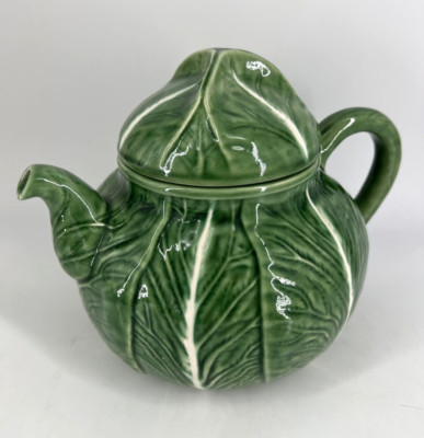 Bordallo Pinheiro Cabbage Green Tea Pot Made in Portugal   | eBay | eBay US