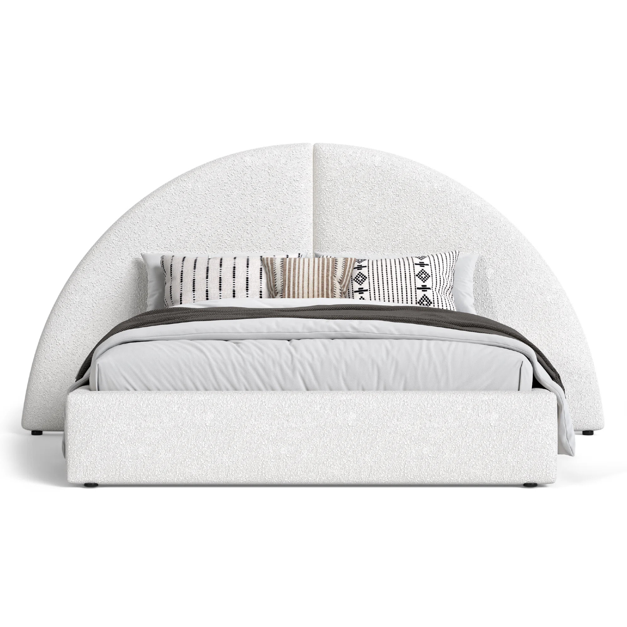 Kulyu Extended Arch Headboard Boucle | Wayfair North America