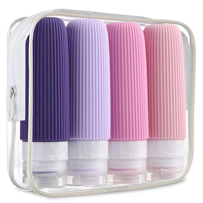 Travel Bottles for Toiletries, Tsa Approved 3oz Portable Travel Bottles, BPA Free Leak Proof Sque... | Amazon (US)