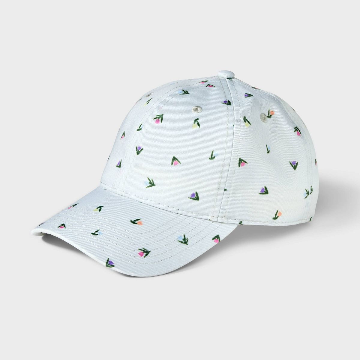 Girls' Tulip Print Baseball Hat - Cat & Jack™ Cream | Target