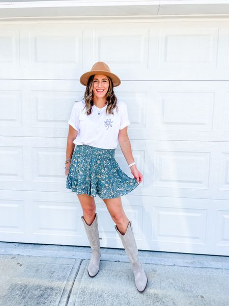 Linking outfit details below. 
Top-large-code: WATSONANSLEY for 10% off
Skirt-25% off  true to size/if between go down. Medium but could have done a small. 
Boots-true to size - 8. On sale for NSALE!

Click below to shop!


#LTKxNSale #LTKsalealert #LTKstyletip
