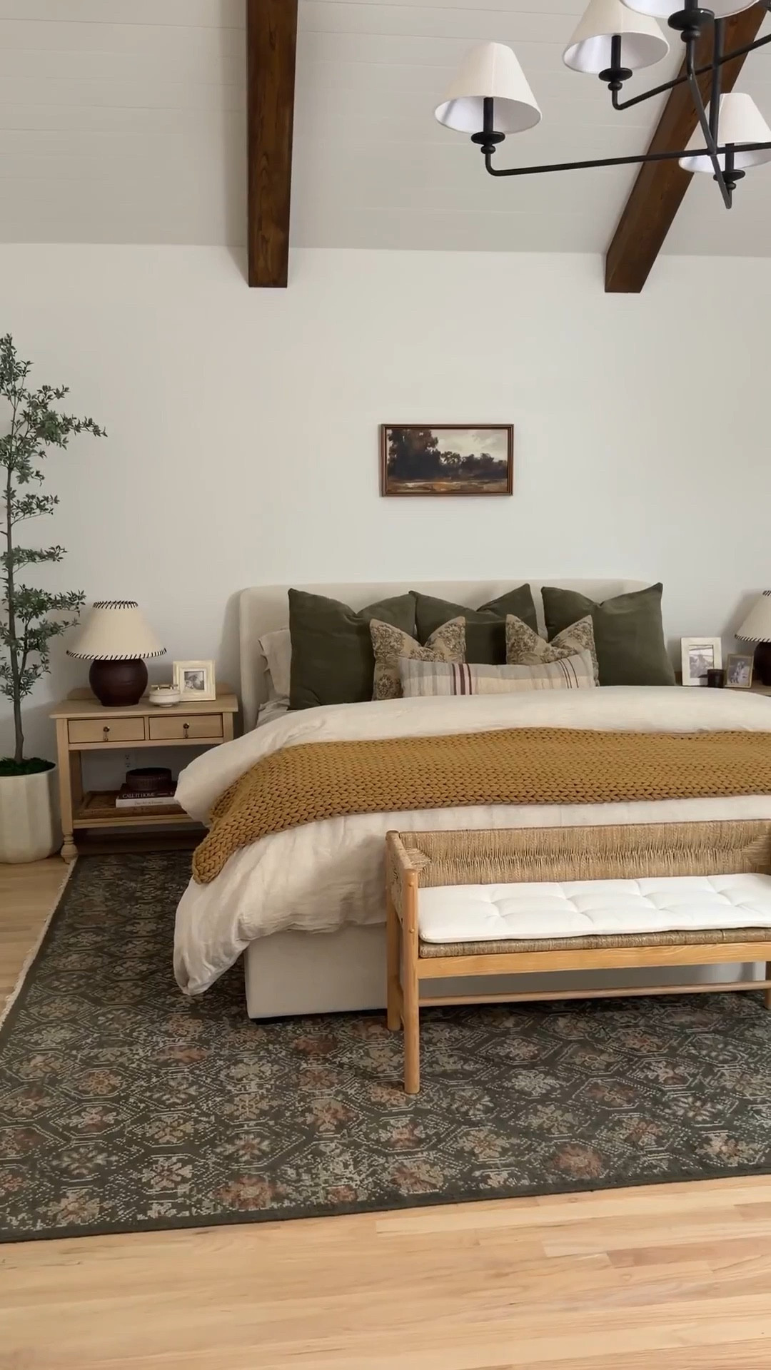 Officially obsessed with our newly refreshed primary bedroom! The new pieces complement the traditional, organic vibe of the ceiling perfectly. Sharing my secrets for a super fluffy bed below!

bedroom refresh, bedside table, furniture finds, home styling, interior design, decor inspo, vintage vibes, bedding sets

#LTKSeasonal #LTKHome