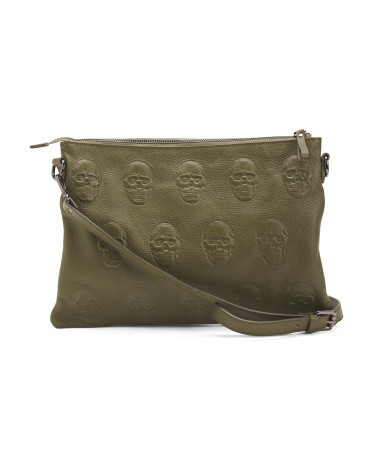 Leather Multiskull Crossbody | TJ Maxx