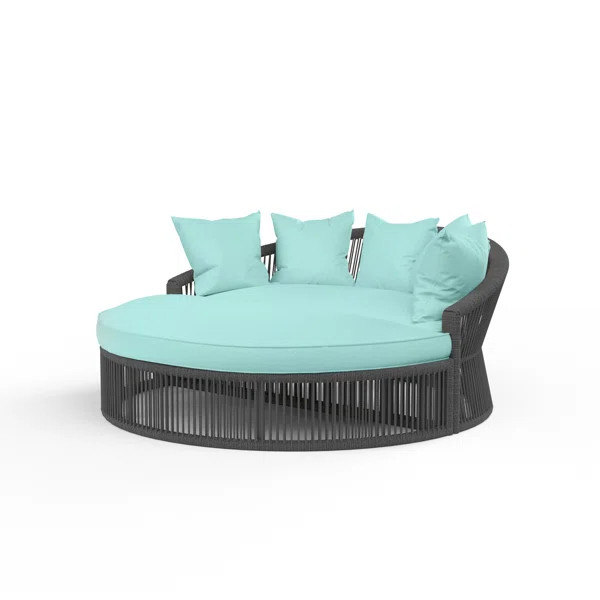Renfri 67'' Metal Outdoor Daybed with Sunbrella Cushions | Wayfair North America