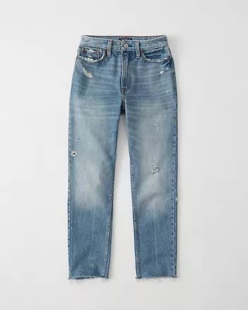 Womens High Rise Mom Jeans | Womens Bottoms | Abercrombie.com | Abercrombie & Fitch US & UK