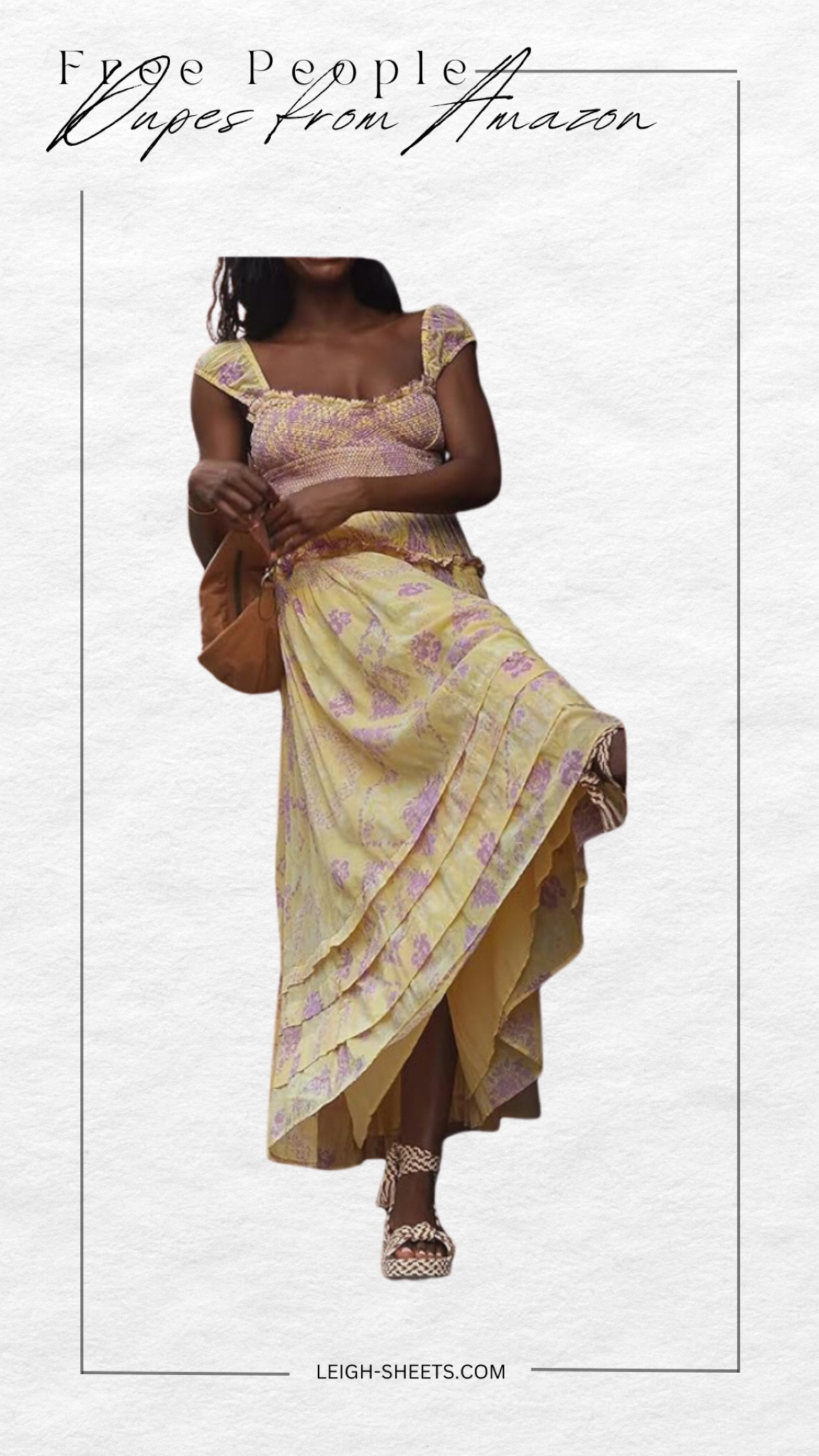 The cutest dress for summer from Amazon thats a Free People Dupe. Ordering a size small 