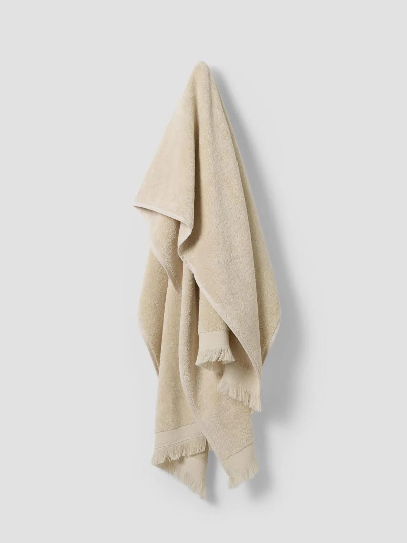 Birch Fringe Edge Cotton Towels | Piglet