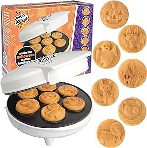 Halloween Mini Waffle Maker - 7 Different Spooky Designs, Make Breakfast Fun This Fall w/Electric... | Amazon (US)