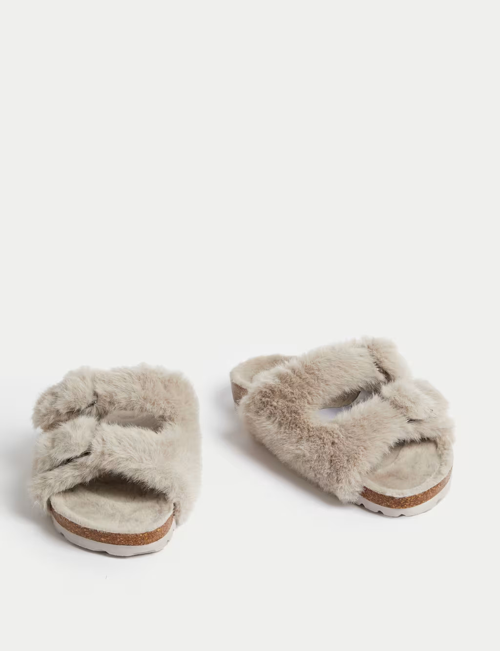 Faux Fur Buckle Slider Slippers | Marks & Spencer (UK)