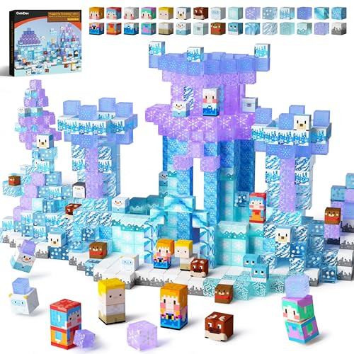 GobiDex 100PCS Magnetic Blocks Magnet Building Toys, Frozen Toys Princess Castle for Girls, 2024 Upgraded STEM Sensory Birthday Gift for Kids Age 3+ Years Old | Amazon (US)