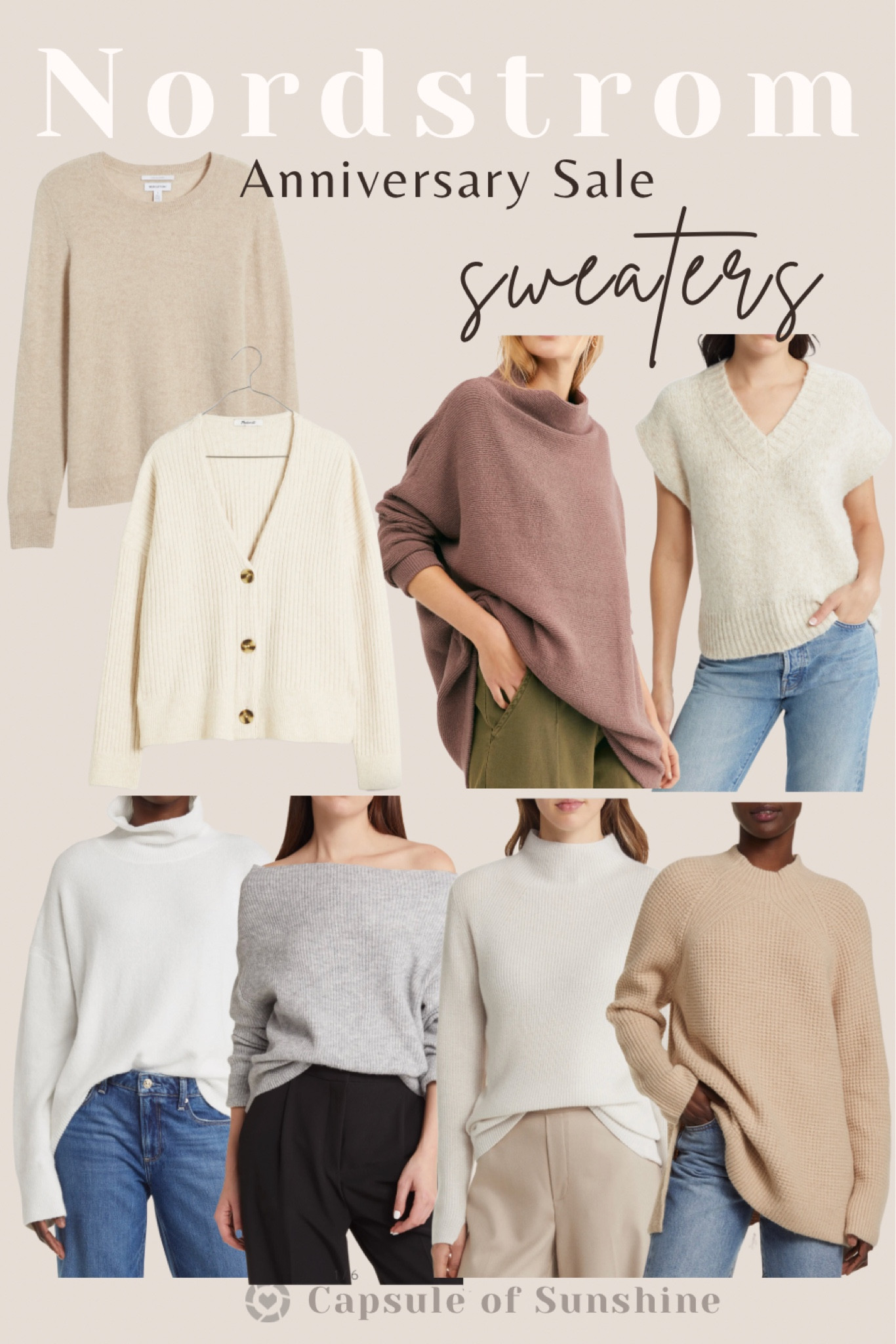 Nordstrom Anniversary Sale 2023 begins SOON!!! 

My top sweater picks from the sale. There’s a good mix of old and new from last year! 

Cardmember Early Access opens up to Icons on July 11, Ambassadors on July 12, Influencers on July 13, and everyone else on July 17. Be sure to check your account if you’re a cardholder to see what level you are and when you’ll gain access. 

Go ahead and SAVE this post so you can easily access it once the sale opens up to you! 

#nordstromanniversarysale #nsale #sweaters #cardigans #cashmere #cableknit #sweatervest #capsleeves #turtleneck #slouchfit #freepeople #halogen #nordstromexclusive #madewell 

#LTKsalealert #LTKxNSale #LTKSeasonal