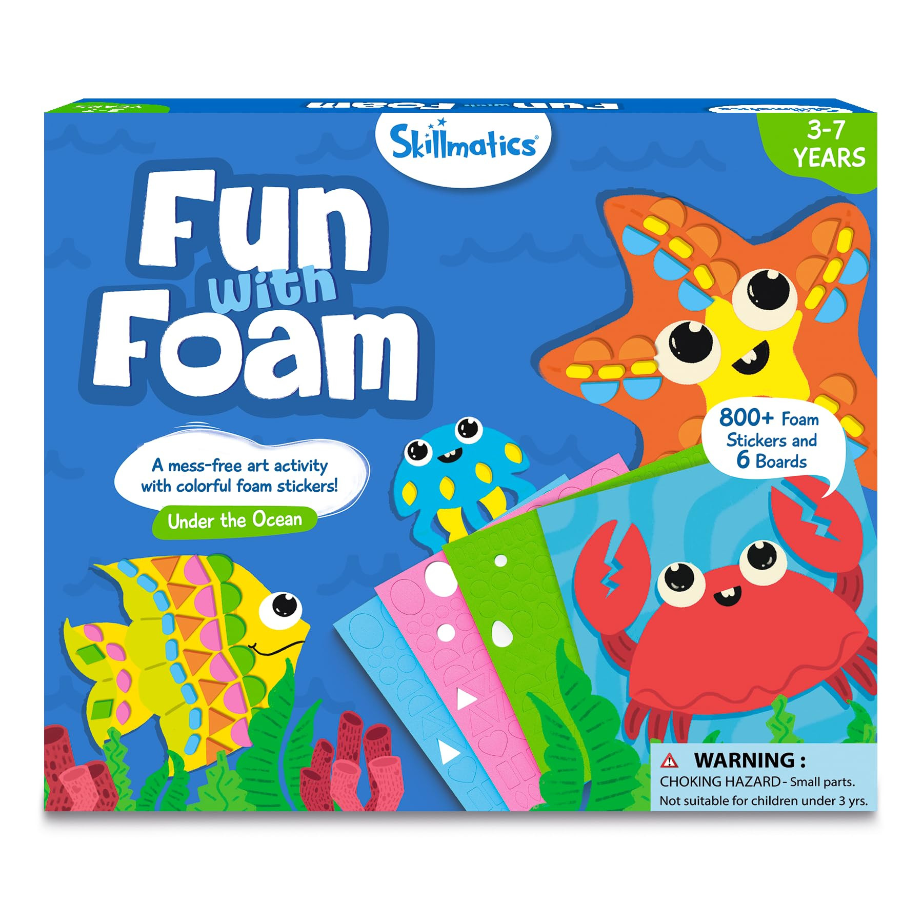 Skillmatics Foam Sticker Art Activity - Under The Ocean, Mess-Free Fun for Kids, 800+ 3D Foam Sti... | Amazon (US)