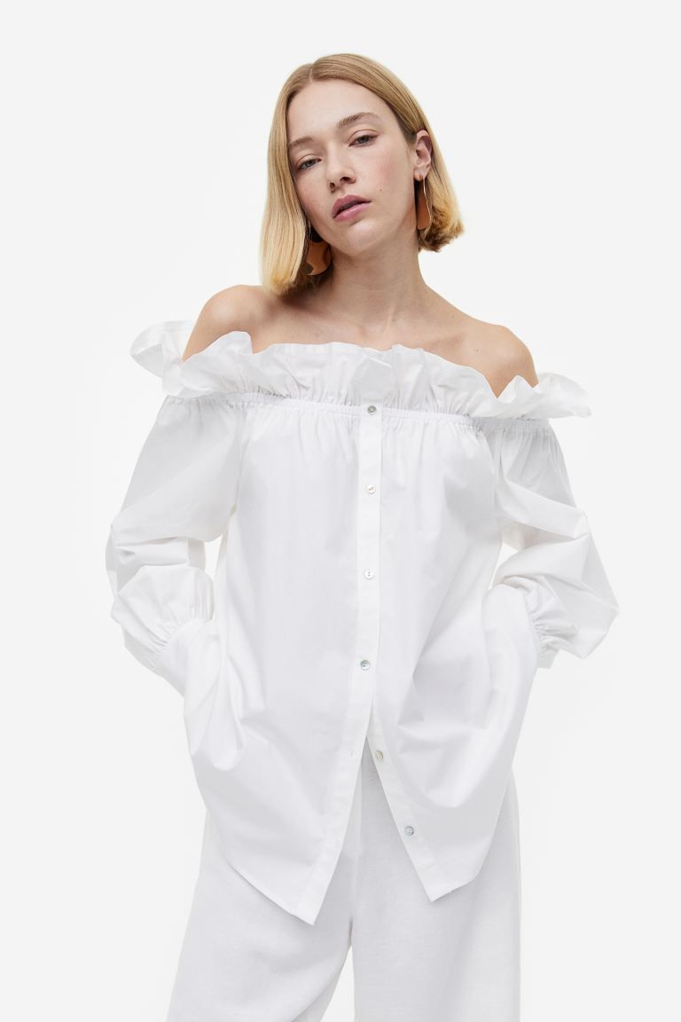 Off-the-shoulder Blouse | H&M (US + CA)