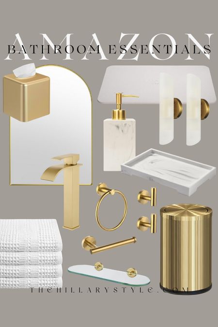 AMAZON Modern Gold Bathroom Essentials

#LTKSeasonal #LTKhome #LTKstyletip