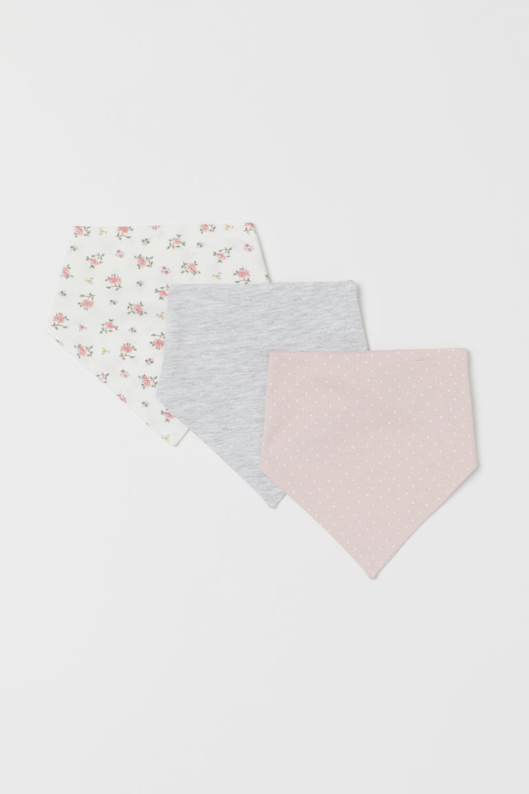 H & M - 3-pack Triangular Scarves - White | H&M (US + CA)