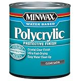 Minwax 233334444 Minwaxc Polycrylic Water Based Protective Finishes, 1/2 Pint, Satin | Amazon (US)