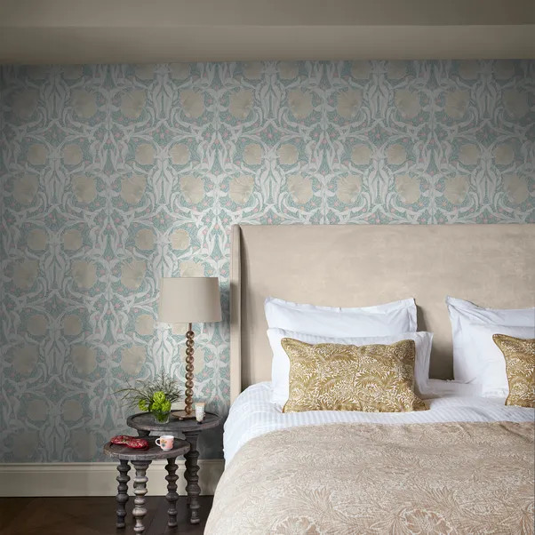 William Morris at Home Pimpernel Ocean Wallpaper | Dunelm