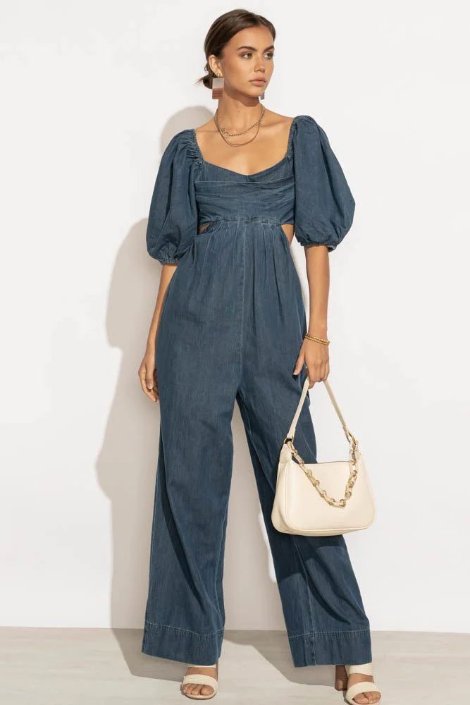 Sierra Denim Jumpsuit - böhme | Bohme