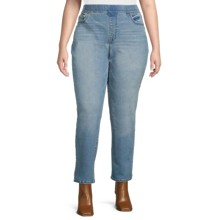 Terra & Sky Women's Plus Size Straight Leg Jeggings | Walmart (US)