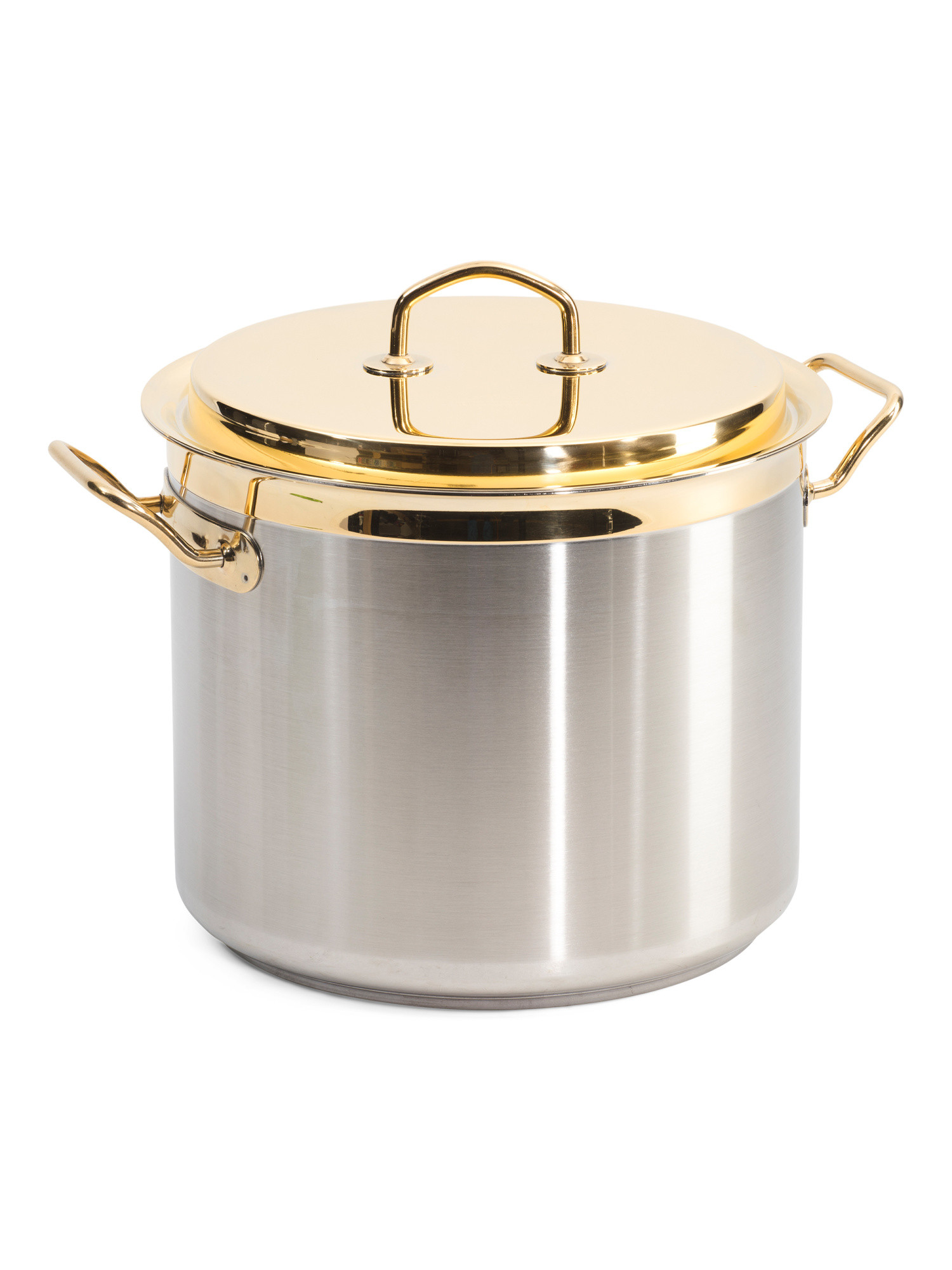 Made In Italy Stainless Steel 6qt Gold Plated Teknika Stock Pot | TJ Maxx
