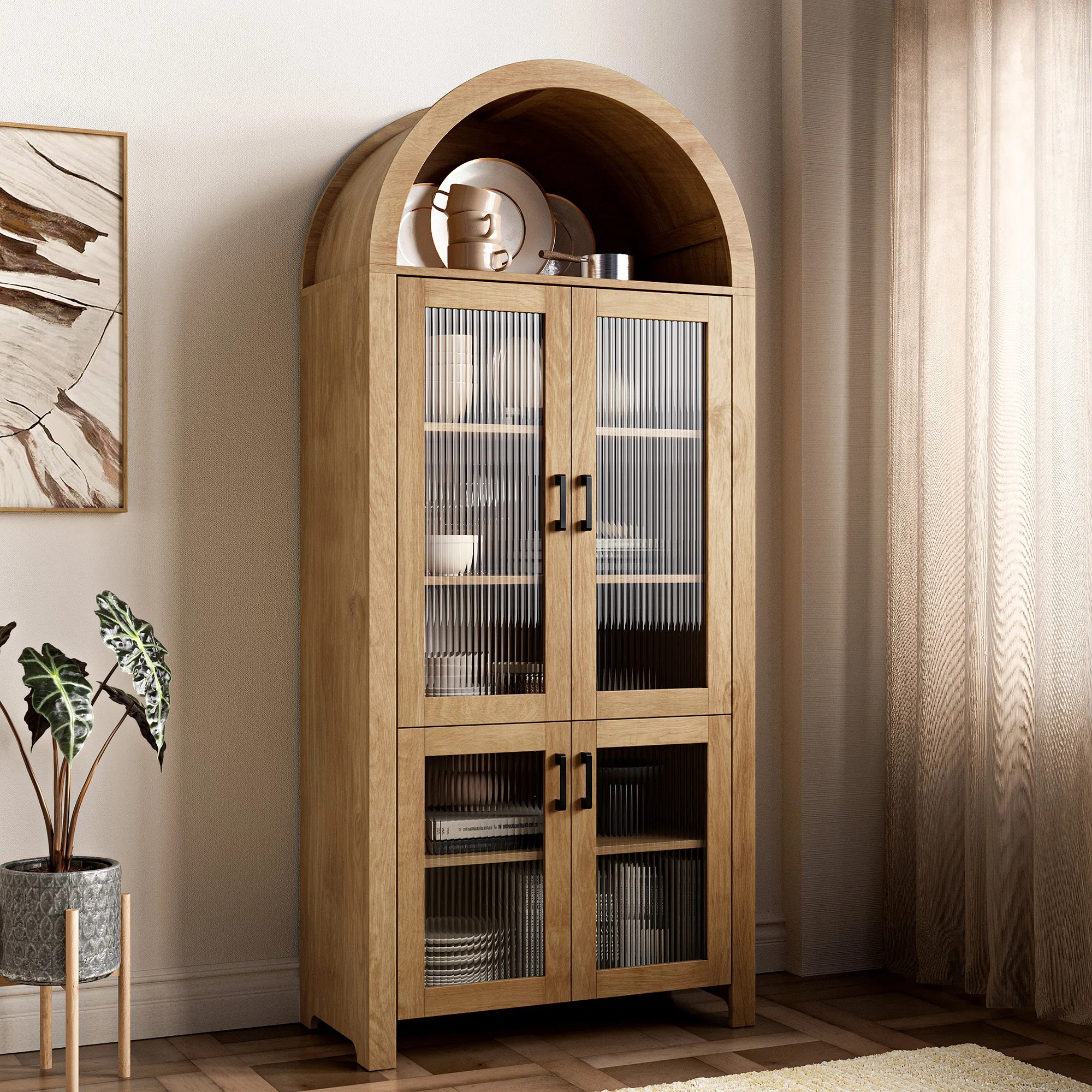 Arched Display Cabinet | Wayfair North America