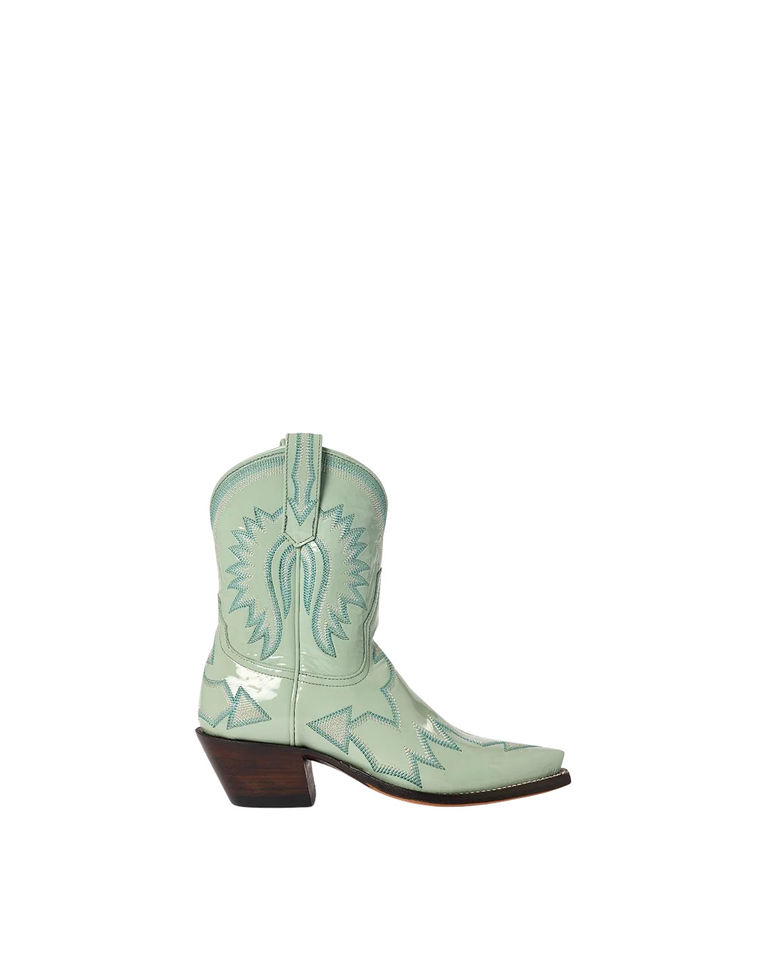 Maggie Transformative Teal Patent | Luxury Women's Fashion Cowboy Boots | Miron Crosby | Miron Crosby