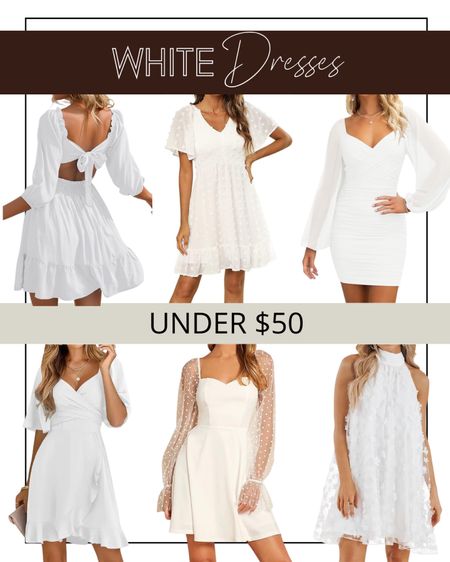 White dress, mini dress, spring dress, summer dress

#LTKSeasonal #LTKfindsunder50 #LTKstyletip
