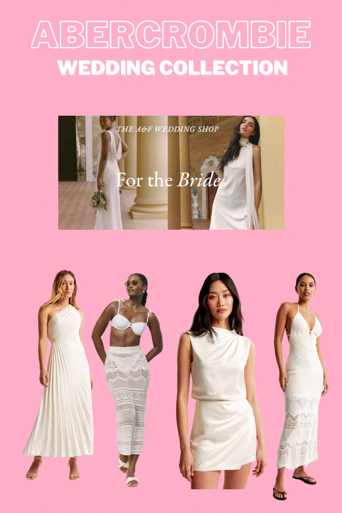 Abercrombie wedding collection - for the bride!  2024 bride finds! 
2024 bride 
2025 bride 
White dresses 
Rehearsal dress 
Bachelorette party dress 

#LTKwedding #LTKswim
