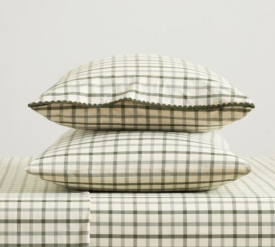 Windowpane Yarn-Dyed Pillowcases - Set of 2 | Pottery Barn (US)