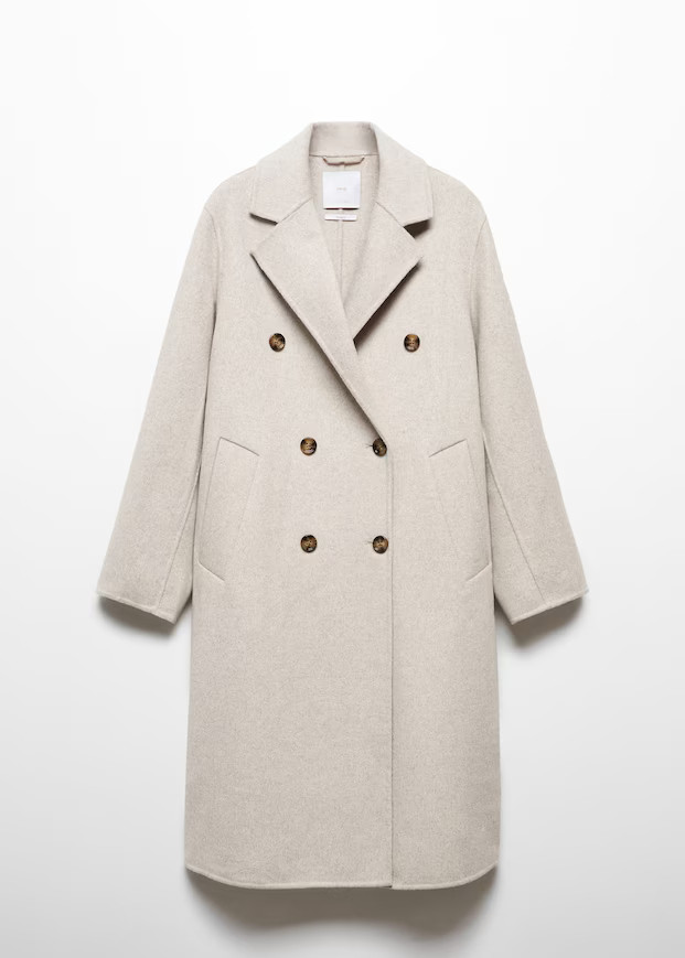 Handmade oversized wool coat -  Women | Mango USA | MANGO (US)