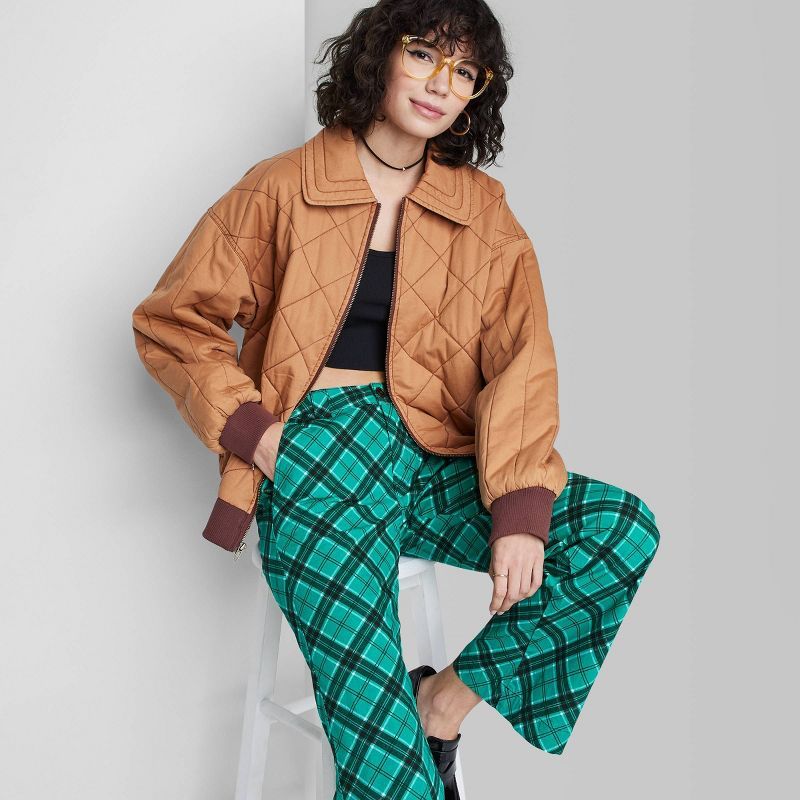 Women's Oversized Woven Quilted Bomber Jacket - Wild Fable™ | Target