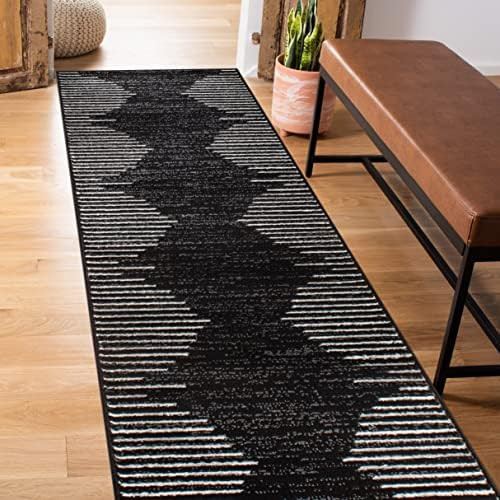 Rugshop Bohemian Stripe Stain Resistant Carpet High Traffic for Hallway Entryway Living Room Kitc... | Amazon (US)