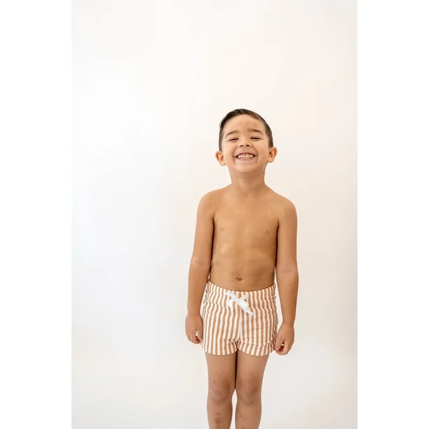 Swim Shorts | Tan Stripe | Walmart (US)